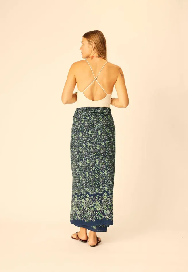 Bottoms Shop Natalie Martin SARONGSCARF Petite Fleur Marine