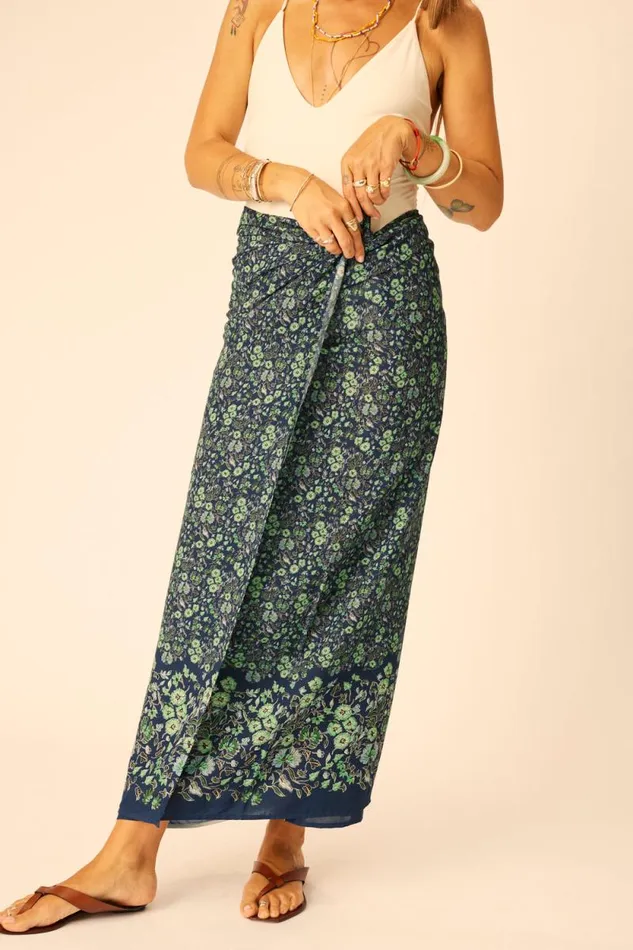Bottoms Shop Natalie Martin SARONGSCARF Petite Fleur Marine
