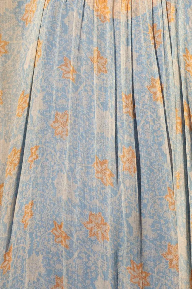 Bottoms Shop Natalie Martin SIERRA SKIRT Chiffon Snowflake Sea
