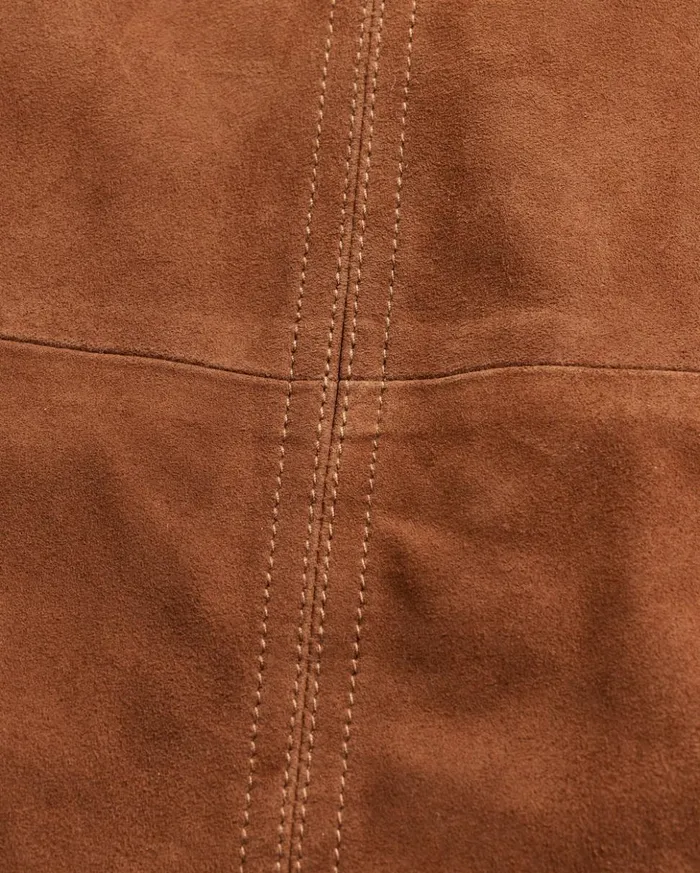 Bottoms Women Billy Reid Aline Suede Skirt Cognac