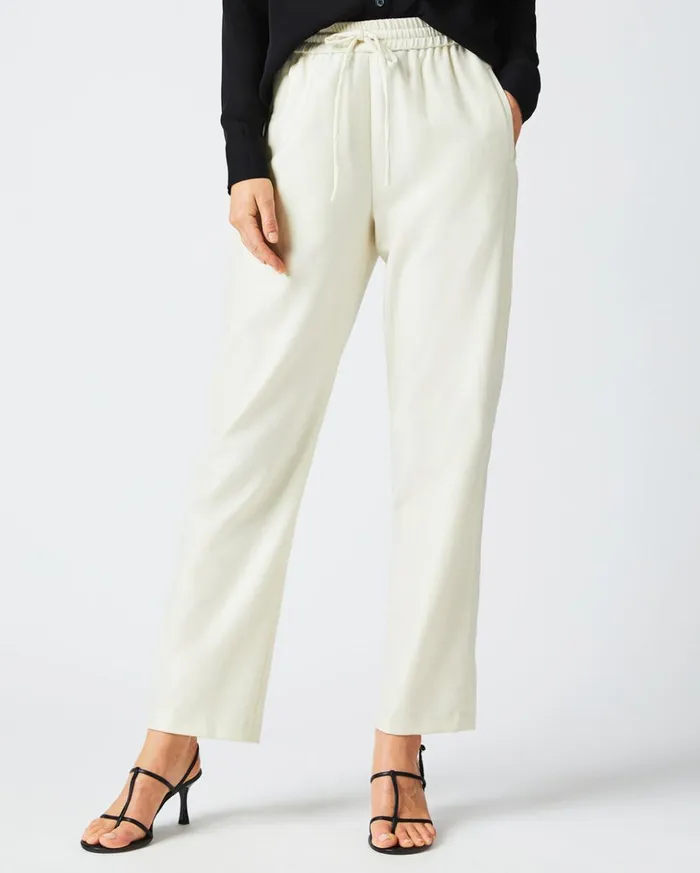 Bottoms Women Billy Reid Wool Track Pant Cream