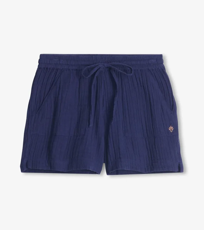 Bottoms Women Hatley Santorini Shorts 8211 Navy Gauze