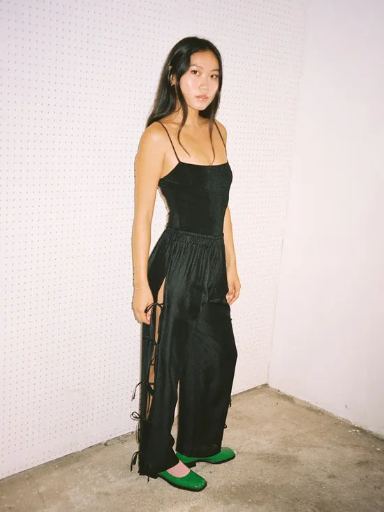 Bottoms Women Lisa Says Gah Evelyn Tie Pant Black Organza Bottoms Women Lisa Says Gah Evelyn Tie Pant Black Organza