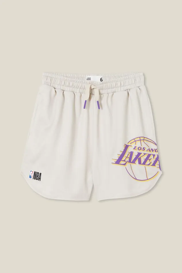 Boys 214 Shorts Cotton On License Basketball Short Lcn Nba Rainy Dayla Lakers