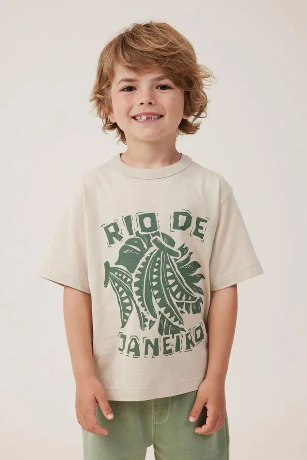 Boys 214 Tops and TShirts Cotton On Jonny Short Sleeve Print Tee Rainy Dayrio De Janeiro