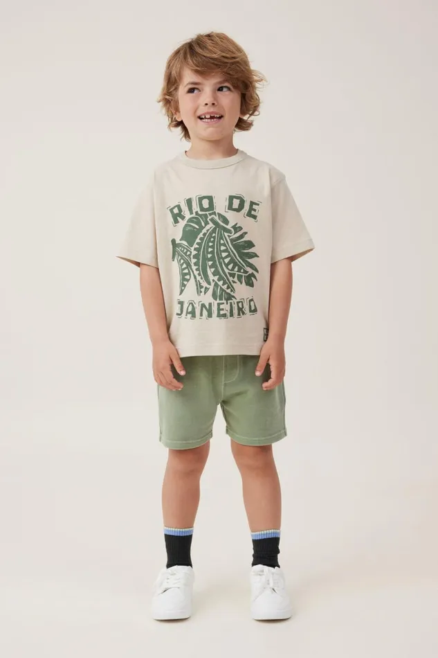 Boys 214 Tops and TShirts Cotton On Jonny Short Sleeve Print Tee Rainy Dayrio De Janeiro