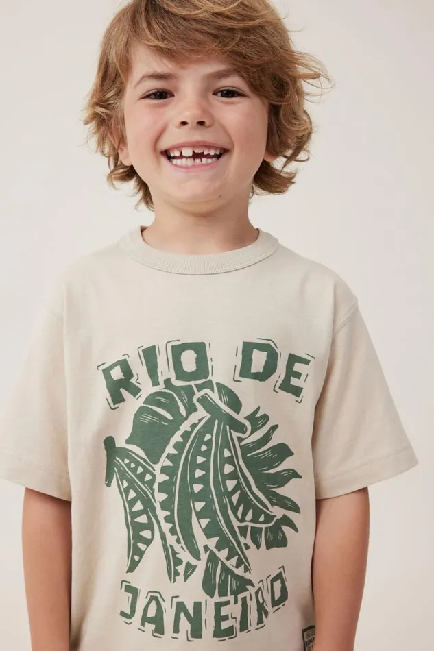 Boys 214 Tops and TShirts Cotton On Jonny Short Sleeve Print Tee Rainy Dayrio De Janeiro