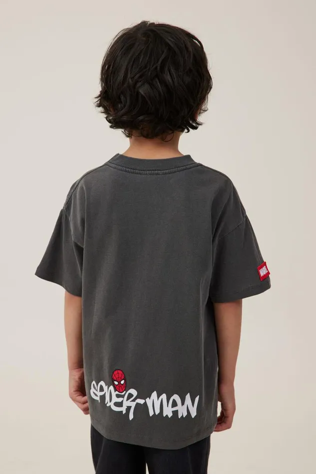 Boys 214 Tops and TShirts Cotton On License Drop Shoulder Short Sleeve Tee Lcn Mar Phantomspiderman Amazing