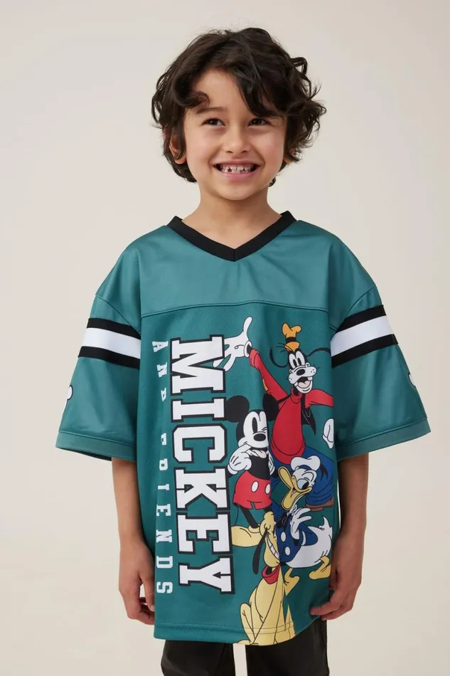 Boys 214 Tops and TShirts Cotton On License Oversized Football Jersey Lcn Dis Turtle Green 4mickey and Friends Boys 214 Tops and TShirts Cotton On License Oversized Football Jersey Lcn Dis Turtle Green 4mickey and Friends