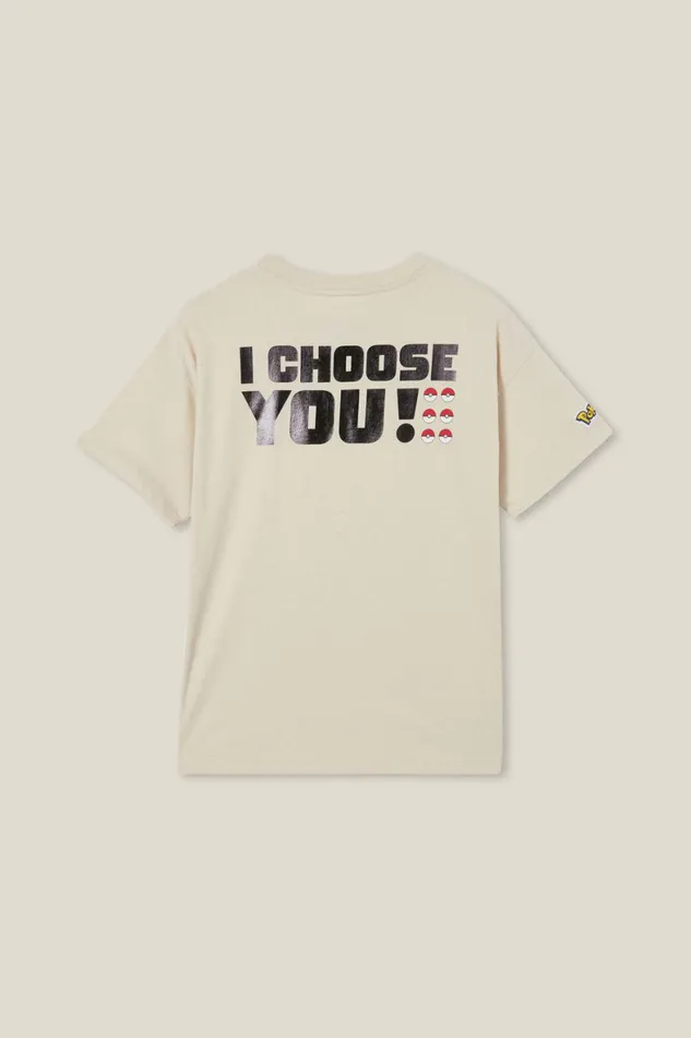 Boys 214 Tops and TShirts Cotton On License Quinn Short Sleeve Tee Lcn Pok Rainy Daypokemon Group