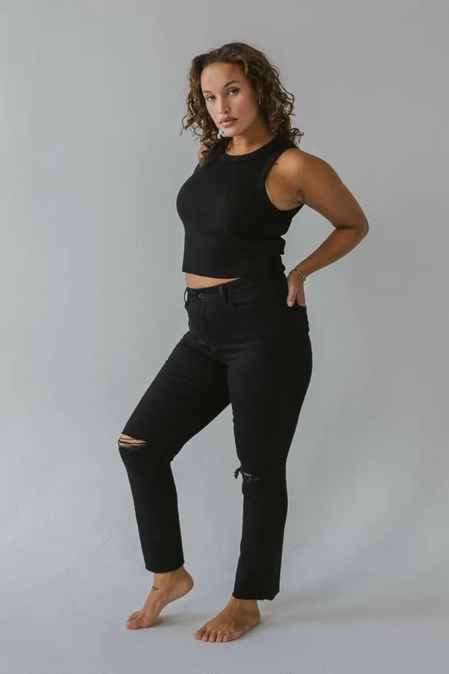 Britta Distressed Jeans Black Women Bohme Denim