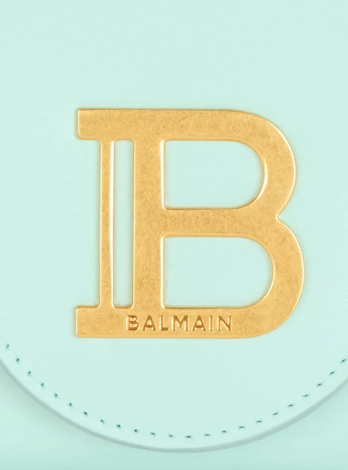 Calfskin BBuzz Wallet Blue Women Balmain Small Leather Goods