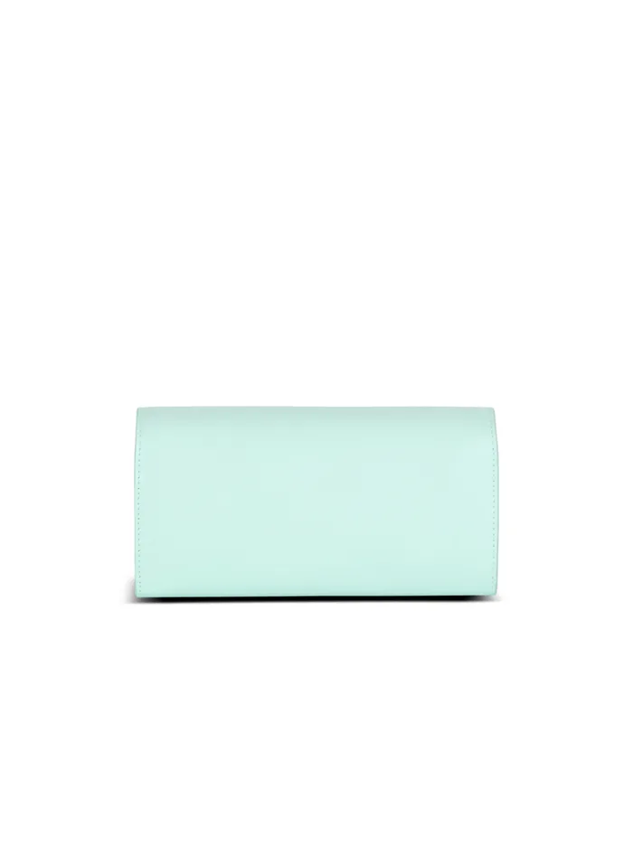 Calfskin BBuzz Wallet Blue Women Balmain Small Leather Goods