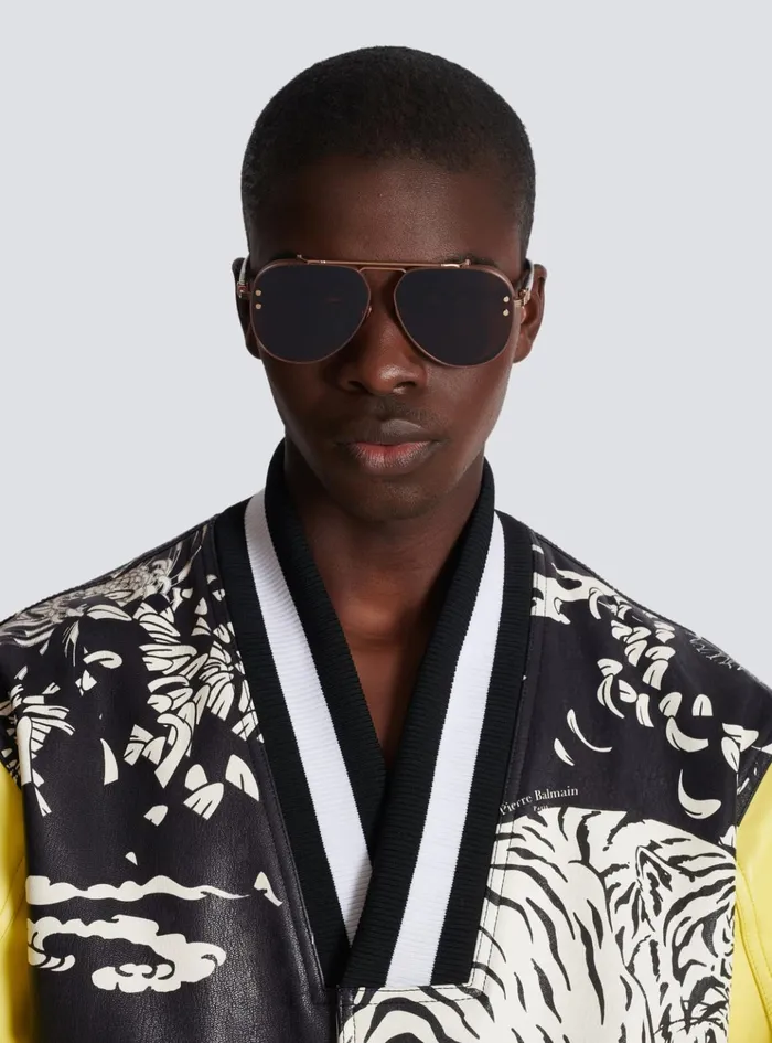Capitaine Sunglasses Brown WomenMen Balmain Eyewear