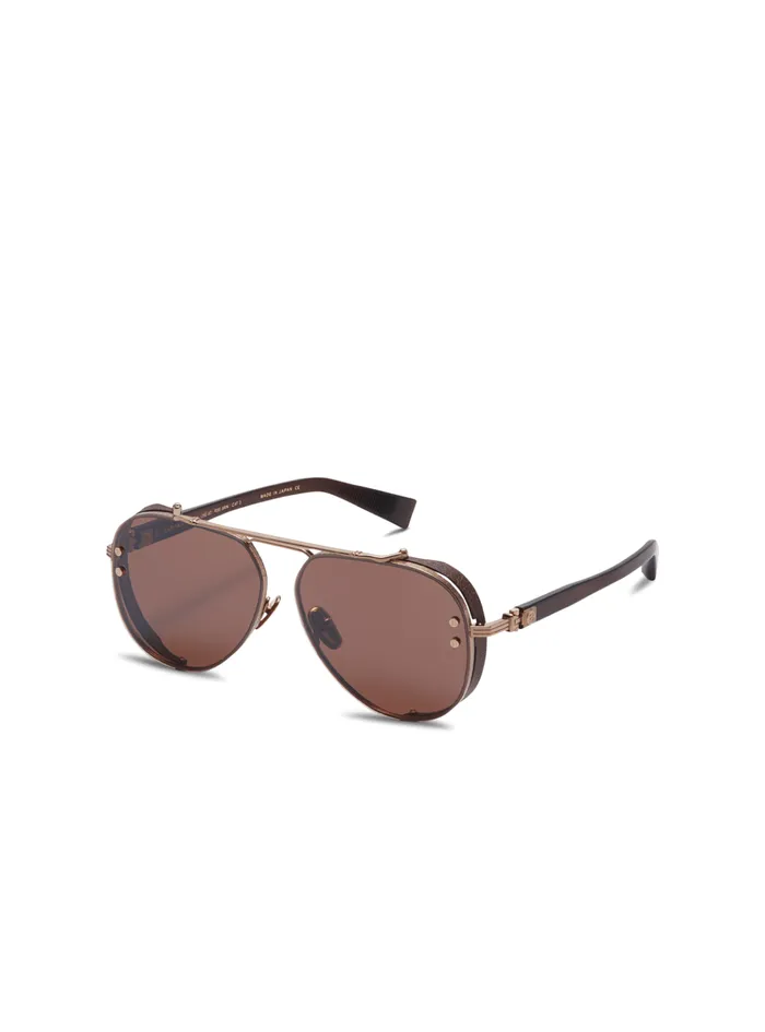 Capitaine Sunglasses Brown WomenMen Balmain Eyewear