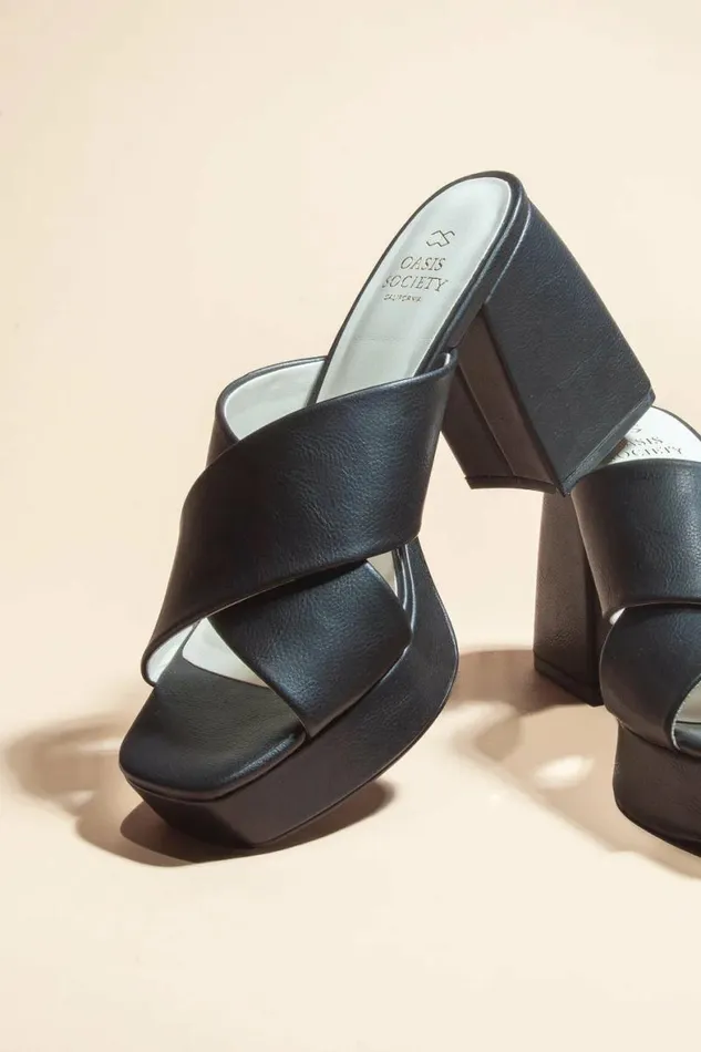 Carmen Platform Heels In Black Black Women Bohme Shoes