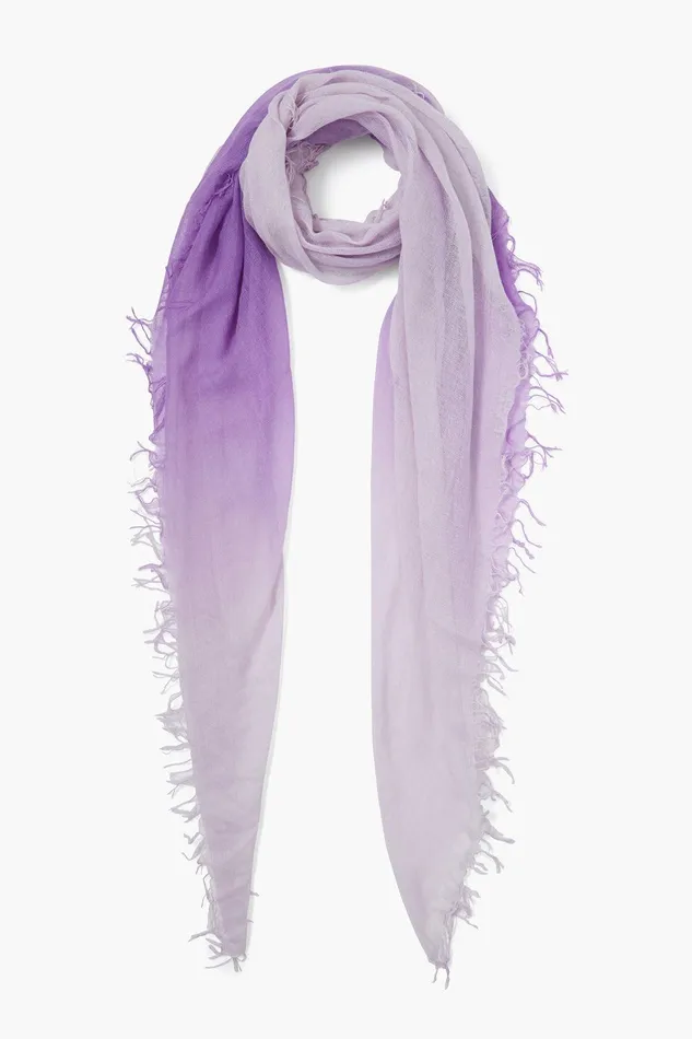 Cashmere And Silk Scarf Bellflower Dip Dyed Women Chan Luu Scarves