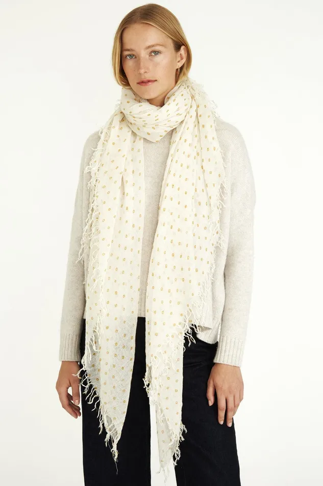 Cashmere And Silk Scarf Honey Dot Women Chan Luu Scarves
