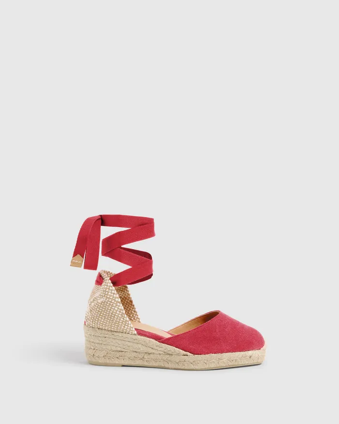 Castaer Carina3002 Rojo Carmn Women Wedges