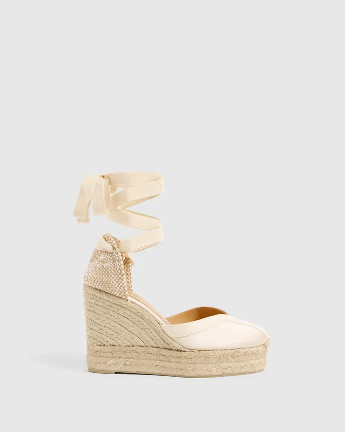 Castaer Carmen8ed129 Champagne Women Wedges