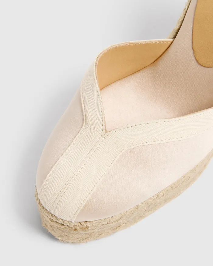 Castaer Carmen8ed129 Champagne Women Wedges