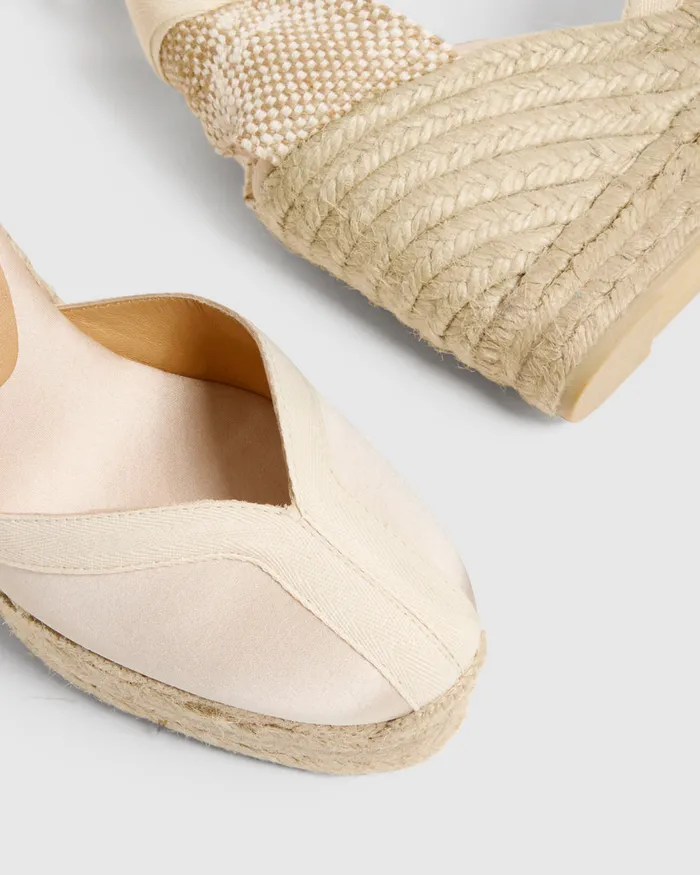 Castaer Carmen8ed129 Champagne Women Wedges