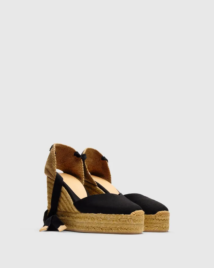 Castaer Chiara T8ed001 Negro Women Wedges