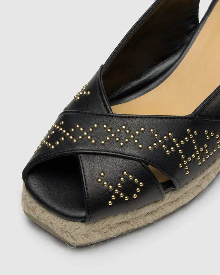 Castaer Diana Studs6250 Negro Women Wedges