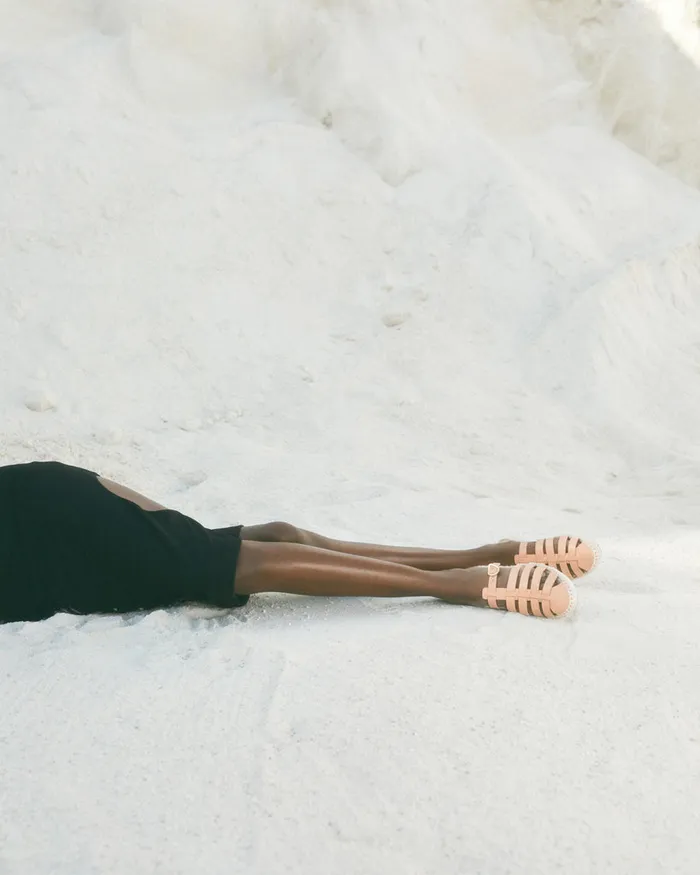 Castaer Lesvos Ags210 Natural Women Flats