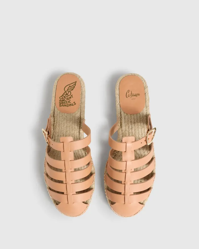 Castaer Lesvos Ags210 Natural Women Flats