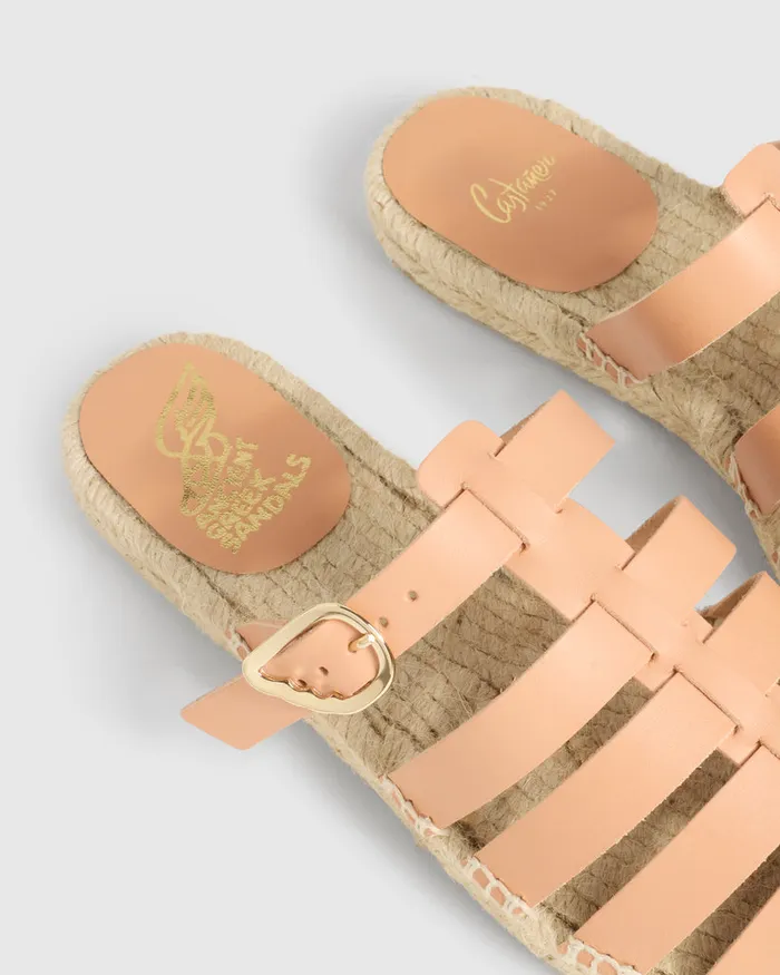 Castaer Lesvos Ags210 Natural Women Flats