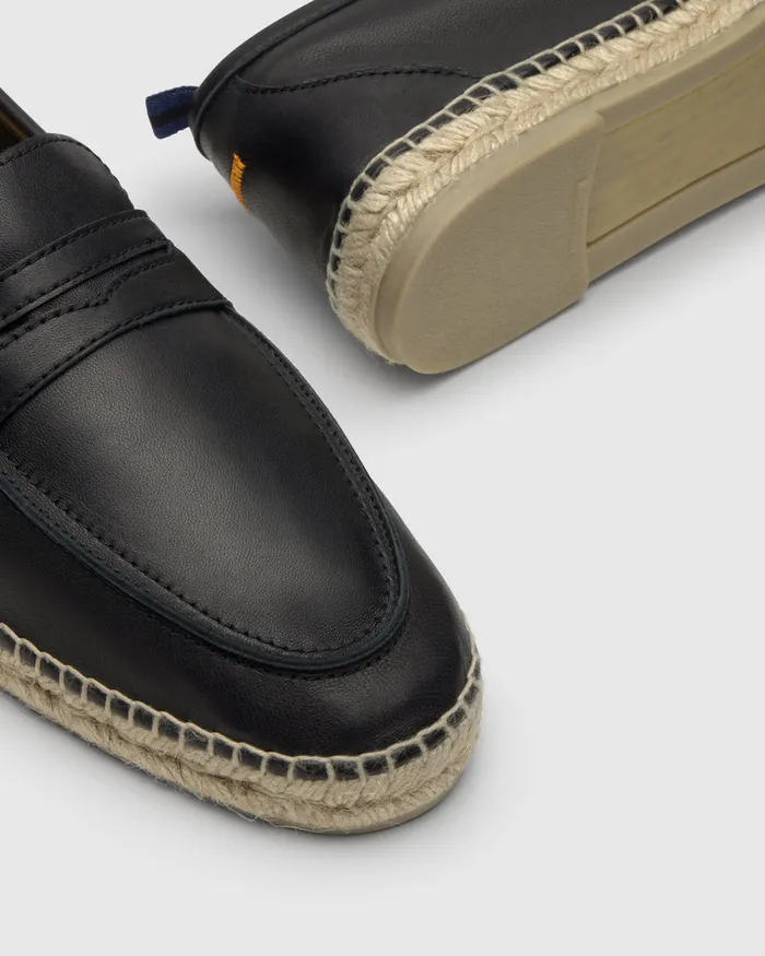 Castaer Nacho250 Negro Men Flat Shoes