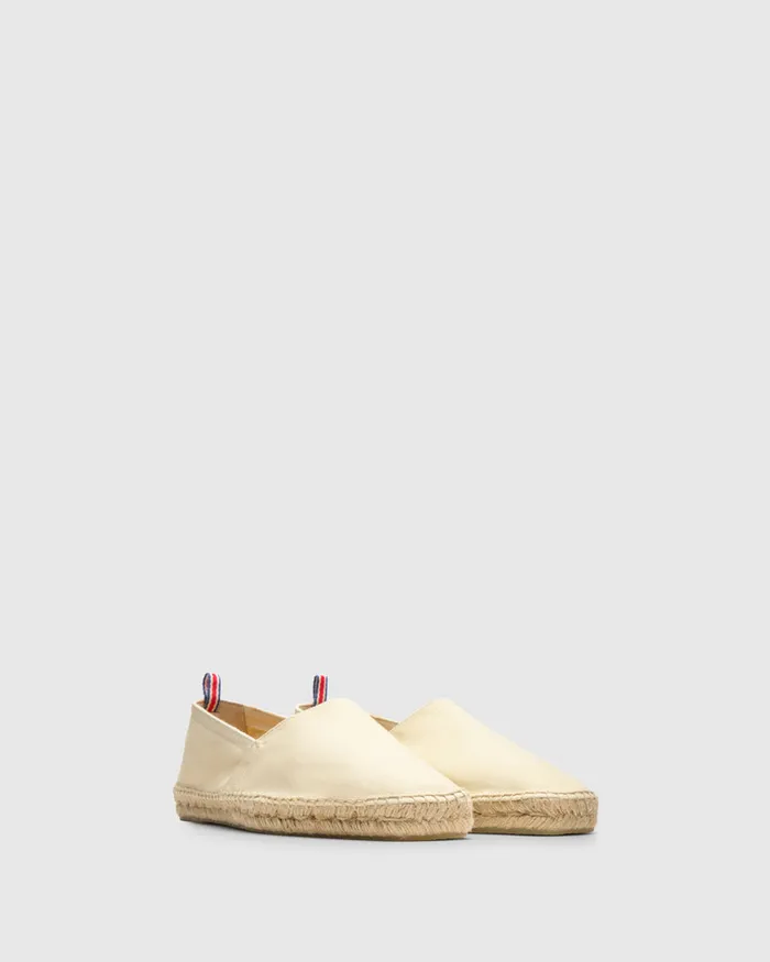Castaer Pablo001 Ivory Men Flat Shoes