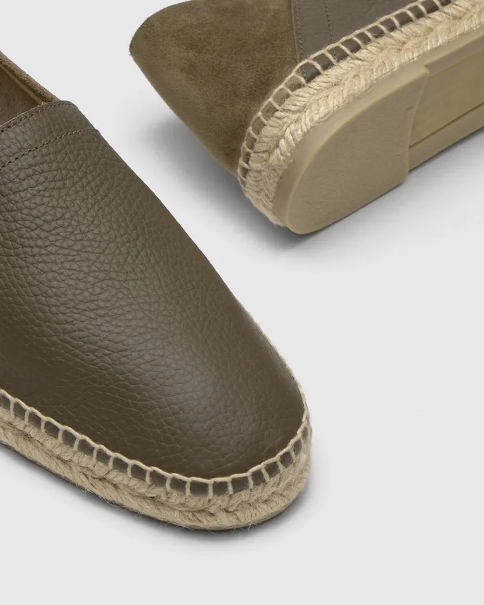 Castaer Polo249 Olive Men Flat Shoes