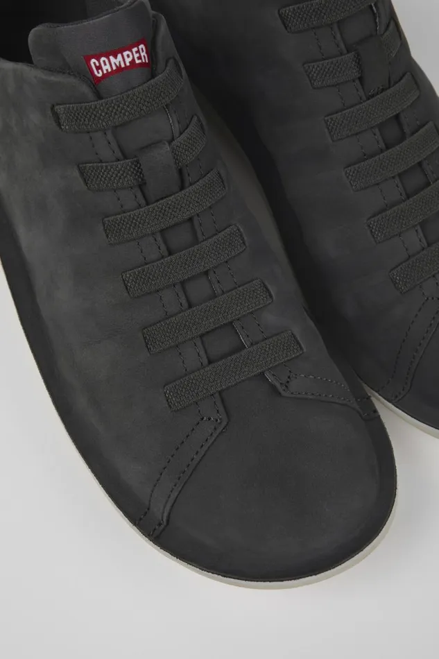 Casual Shoes Men Camper Beetle Gray Nubuck Low Sneaker