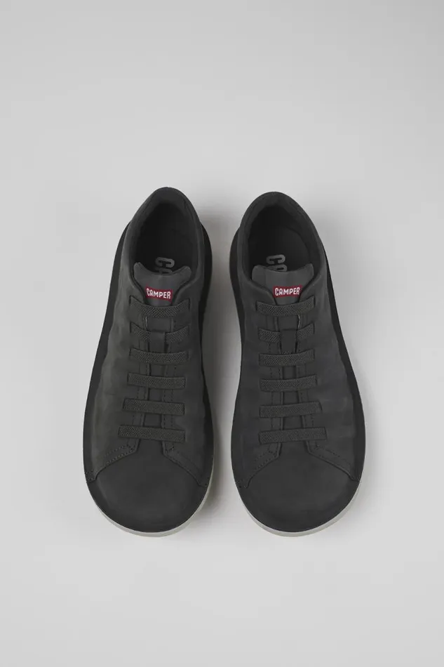 Casual Shoes Men Camper Beetle Gray Nubuck Low Sneaker