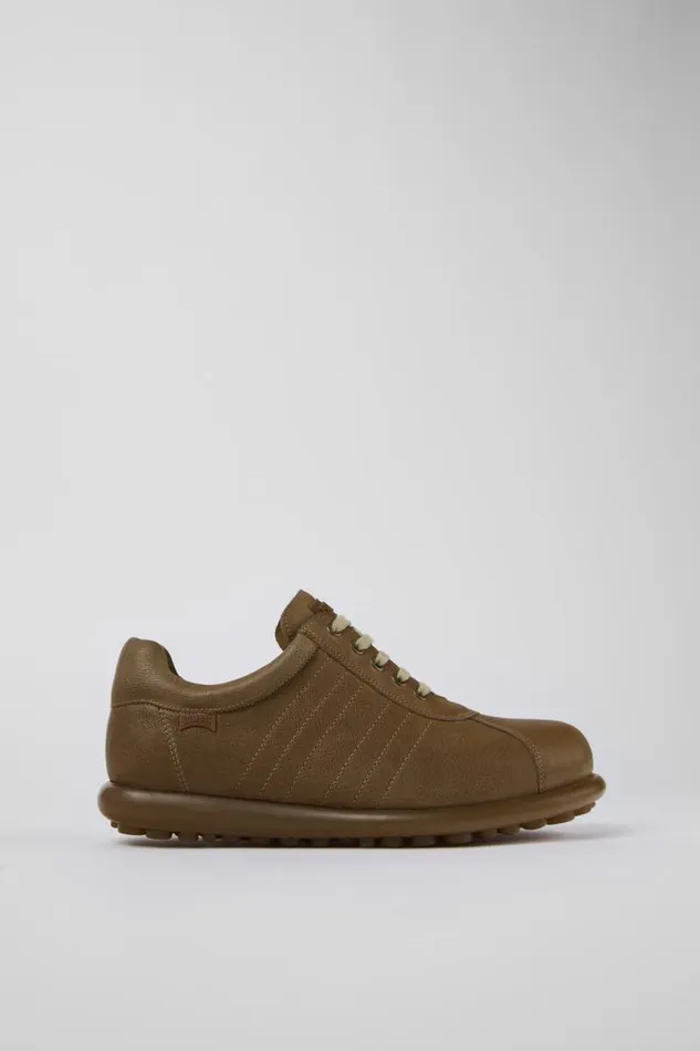 Casual Shoes Men Camper Pelotas Brown Leather Oxford Sneaker