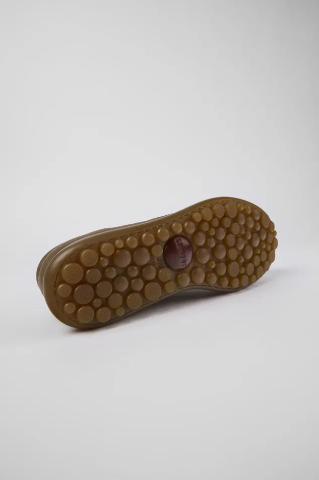 Casual Shoes Men Camper Pelotas Brown Leather Oxford Sneaker