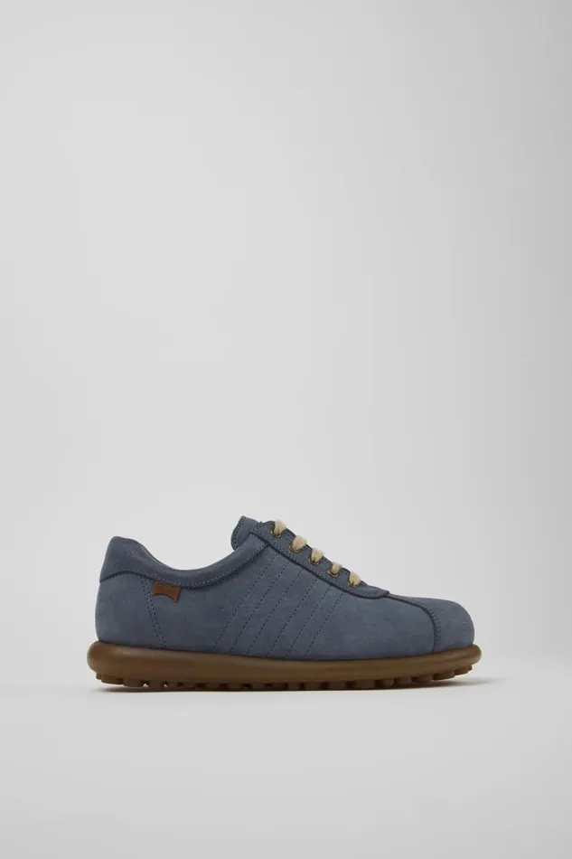 Casual Shoes Women Camper Pelotas Blue Nubuck Shoe Casual Shoes Women Camper Pelotas Blue Nubuck Shoe