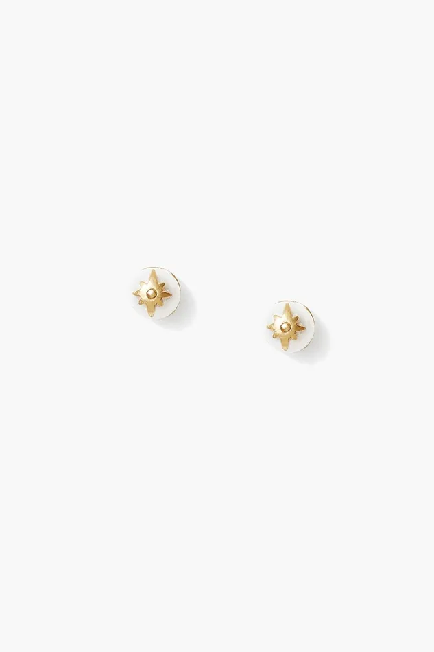 Cecilia Stud Earrings White Pearl Women Chan Luu Earrings
