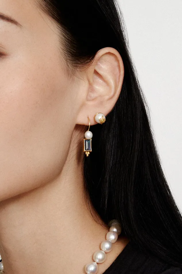 Cecilia Stud Earrings White Pearl Women Chan Luu Earrings