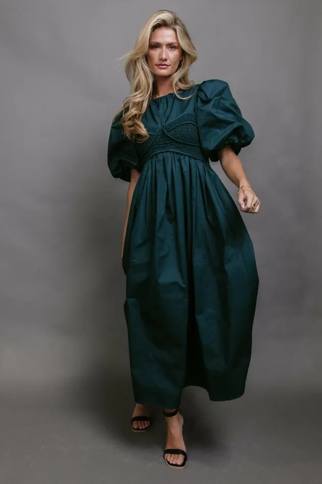 Claire Maxi Dress In Teal Teal Women Bohme Dresses