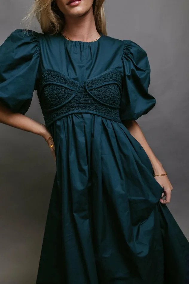 Claire Maxi Dress In Teal Teal Women Bohme Dresses