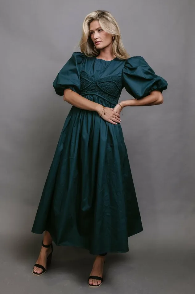 Claire Maxi Dress In Teal Teal Women Bohme Dresses