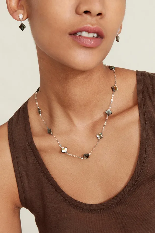 Clover Necklace Abalone Women Chan Luu Necklaces