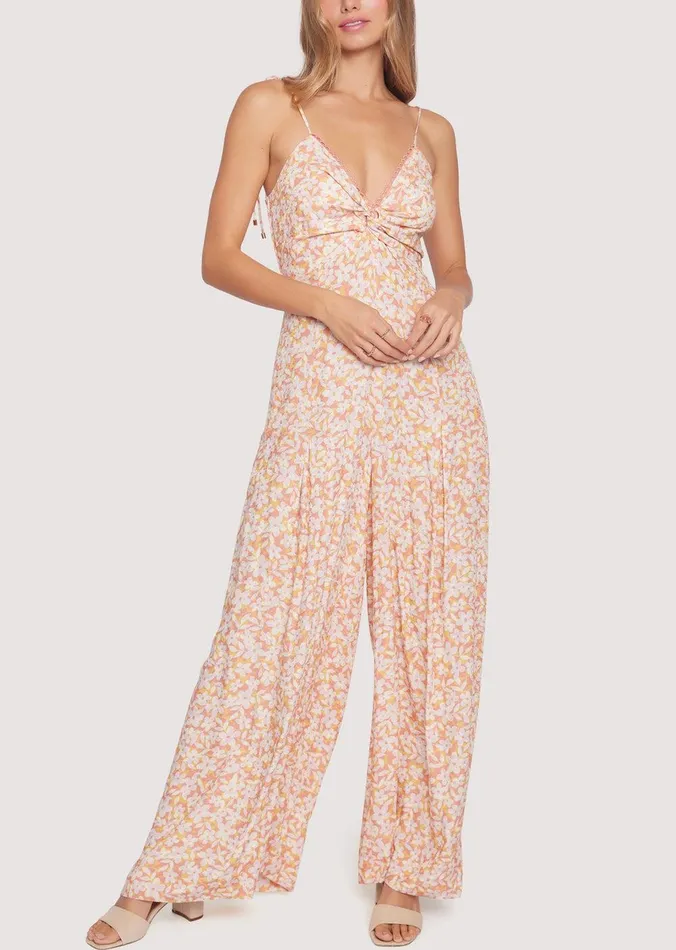 Coastal Daisies Jumpsuit Orangewhite Women Lost Wander Romper And Jumpsuits