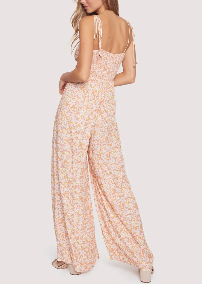 Coastal Daisies Jumpsuit Orangewhite Women Lost Wander Romper And Jumpsuits