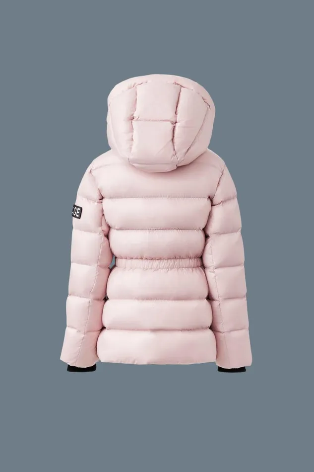 Coats and Jackets Kids Mackage ALANNIS Lustrous Medium Down Parka With Hood For Kids 814 Years Rose