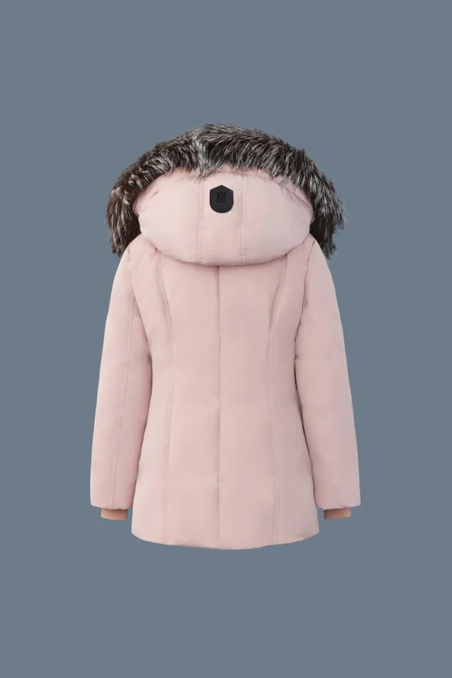 Coats and Jackets Kids Mackage LEELEE Down Coat With Removable Silver Fox Signature Mackage Collar For Toddlers 26 Years Petal Coats and Jackets Kids Mackage LEELEE Down Coat With Removable Silver Fox Signature Mackage Collar For Toddlers 26 Years Petal