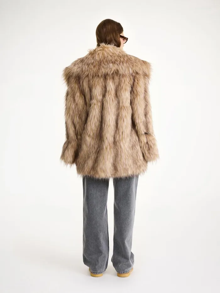 Coats and Jackets Women By Malene Birger Exclusive Moda Operandi X By Malene Birger Yvette Faux Fur Coat Nomad